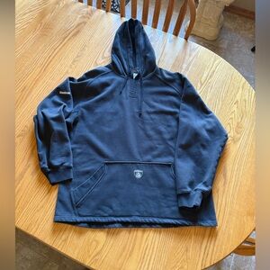 Men's Black Hoodie   Sz L